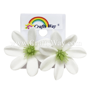 GFE2-01 Artificial Foam Flower, Tiare Earrings