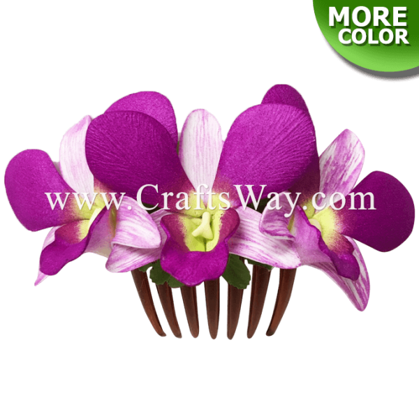 Custom Made Flower Hair Comb CraftsWay.,LLC Artificial Flowers & Crafts Items