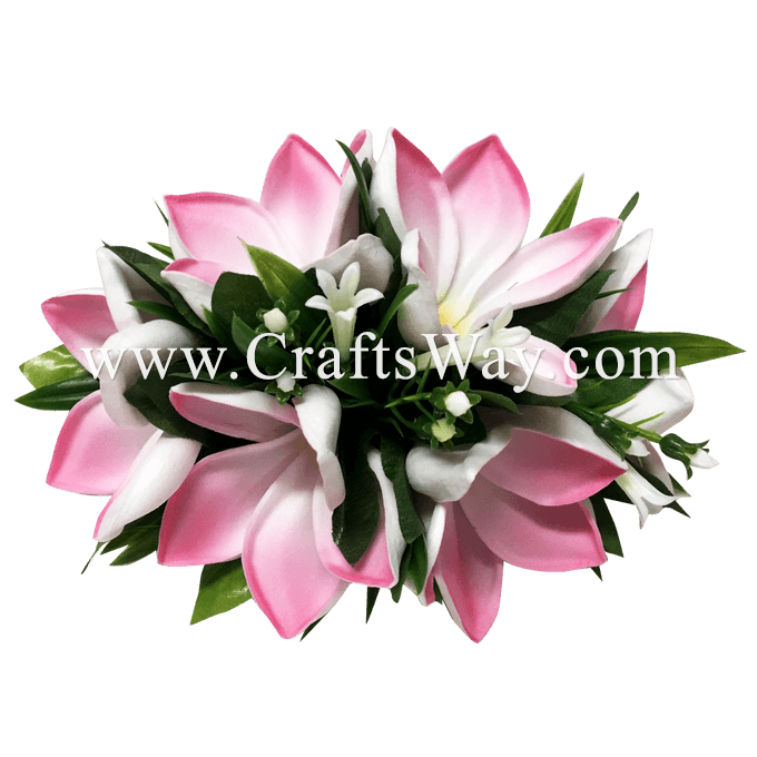 silk flowers for making hair clips