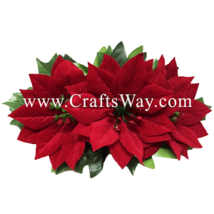 XMS-002 Custom Made Flower Hairpiece, Anthurium, Poinsettia Hair Clip