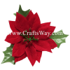 XMS-005 Custom Made Flower Hairpiece, Small Poinsettia Hair Clip