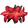 XMS-010 Custom Made Flower Hairpiece, Plumeria (GU) Hair Clip