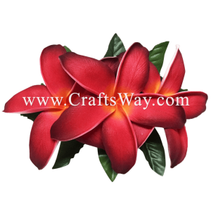 XMS-010 Custom Made Flower Hairpiece, Plumeria (GU) Hair Clip