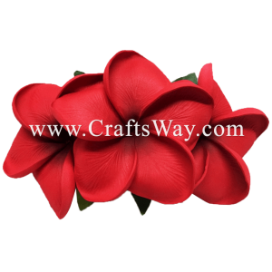 XMS-011 Custom Made Flower Hairpiece, Plumeria (P) Hair Clip