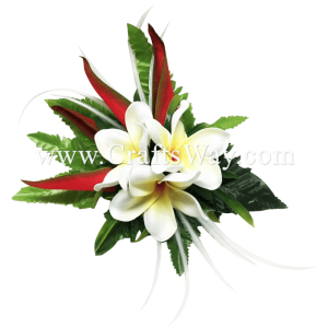 XMS-014 Custom Made Flower Hairpiece, Tropical Hair Clip