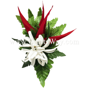 XMS-015 Custom Made Flower Hairpiece, Tropical Hair Clip