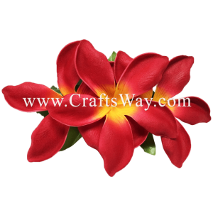 XMS-018 Custom Made Flower Hairpiece, Plumeria (CO) Hair Clip
