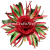 XMS-026 Custom Made Flower Hairpiece, Rose & Spider Lily Hair Clip