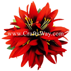 XMS-033 Custom Made Flower Hairpiece, Spider Lily (S) Hair Clip