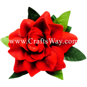 XMS-034 Custom Made Flower Hairpiece, Gardenia (H) Hair Clip