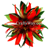 XMS-035 Custom Made Flower Hairpiece, Lehua & Spider Lily Hair Clip