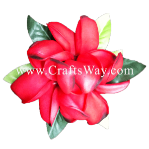 XMS-038 Custom Made Flower Hairpiece, Plumeria (Z) Hair Clip