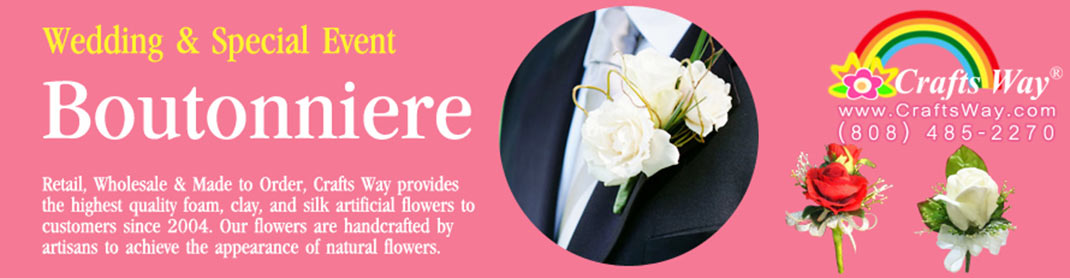 Boutonniere by CraftsWay Wedding & Special Events Items