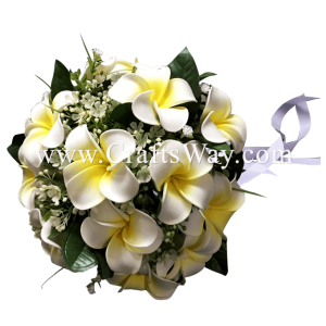 WD-001 Wedding & Special Event, Plumeria Flower Bouquet Sample