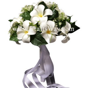 WD-002 Wedding & Special Event, Plumeria Flower Bouquet