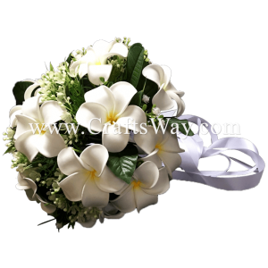 WD-002 Wedding & Special Event, Plumeria Flower Bouquet Sample