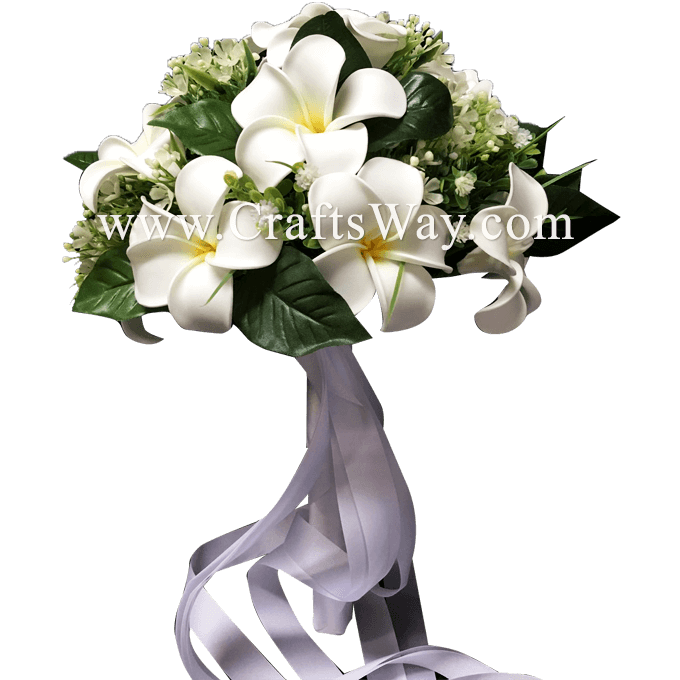 50pcs Plumeria Artificial Frangipani Flower Heads Wedding Craft 76x35mm IWHS18 