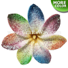 FSH459 Artificial Foam Flowers, Tiare Type CO with Glitter, 3¼ inches