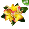 CMS-070 Custom Made Flower Hairpiece, Foam plumeria (type BA) Hair Clip, Approximately 1½ inches, Hairpiece Made in Hawaii, Hair Accessories for Hawaiian Wedding Items, Hula Dancer