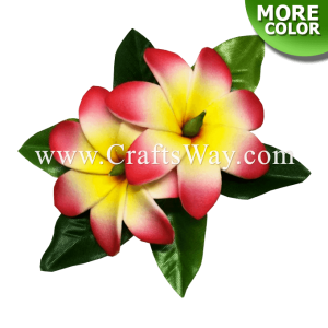 CMS-071 Custom Made Flower Hairpiece, Foam Tiare (Type OO) Hair Clip, Approximately 1½ inches, Hairpiece Made in Hawaii, Hair Accessories for Hawaiian Wedding Items, Hula Dancer