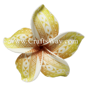 FSH190 Artificial Foam Flowers, Plumeria Type NE (Tribal), size 4 inches