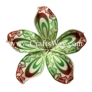 FSH191 Artificial Foam Flowers, Plumeria Type NI (Tribal), size 5 inches
