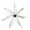 FSH461 Artificial Foam Flowers, White Foam Tiare Type DA with Pearl, size 4½ inches