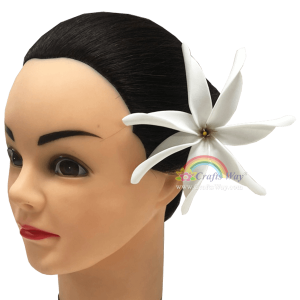 FSH461 Artificial Foam Flowers, White Foam Tiare Type DA, size 4½ inches