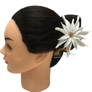 FSH462 Artificial Foam Flowers, Double White Foam Tiare Type DA, size 3½+4½ inches