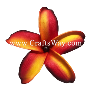 FSH173-Pearl Artificial Foam Flowers, Plumeria Type GU with Pearl, size 4 inches
