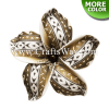 FSH190-Pearl Artificial Foam Flowers, Plumeria Type NE (Tribal) with Pearl, size 4 inches