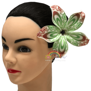 FSH191-Pearl Artificial Foam Flowers, Plumeria Type NI with Pearl, size 5 inches