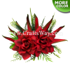 CML-047 Foam Gardenia (H) & Silk Heliconia Hair Clip, Custom Made Flower Hairpiece