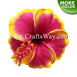 FSH521 Artificial Foam Flowers, Hibiscus Type V, size 4 inches