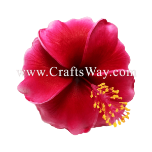 FSH521 Artificial Foam Flowers, Hibiscus Type V, size 4 inches