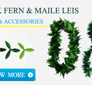 Silk Fern & Maile Leis (Bulk)