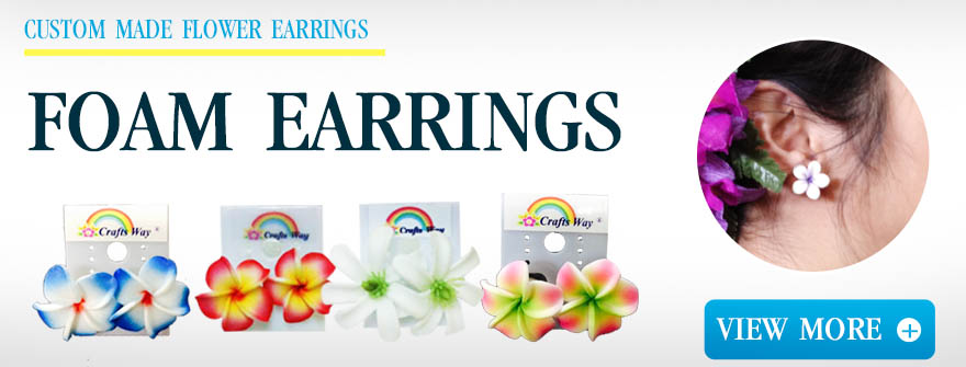 Custom Made Flower Earrings from CraftsWay.com