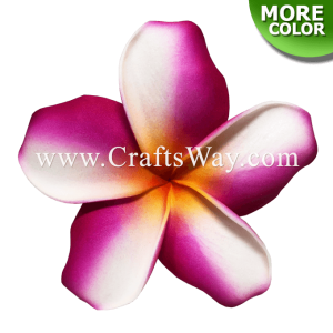 FSH197 Artificial Foam Plumeria Flowers (Type PO), available in size 4.5 inches and 7 colors.