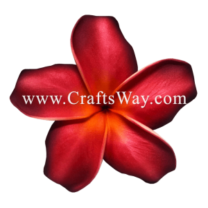FSH197 Artificial Foam Plumeria Flowers (Type PO), available in size 4.5 inches and 7 colors.