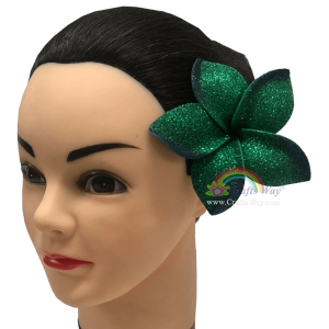 FSH199-0 Artificial Foam Plumeria Flowers (Type QA with Glitter), available in size 4 inches and 6 colors.