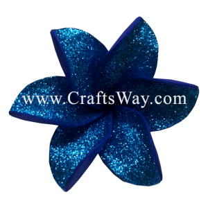 FSH199-1 Artificial Foam Plumeria Flowers (Type QE with Glitter), available in size 4 inches and 6 colors.