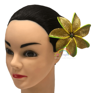 FSH468-Pearl Artificial Foam Tiare Flowers (Type FE with Glitter & Pearl), available in size 4 inches and 6 colors.