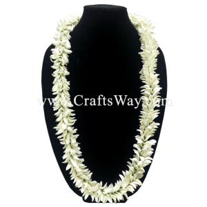 LEI-26 Silk Jasmine Lei, available in size 40 inches & 60 inches round and in white.