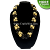 KNL13 Hawaiian Braided Kukui Nut Lei, available in size 28 inches long and in 7 colors.