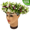 HK031 Silk Orchid Velcro Headband, Flower Haku Headband