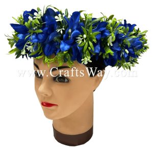 HK031 Silk Orchid Velcro Headband, Flower Haku Headband