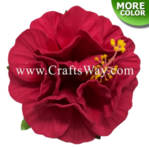 CMS-077 Foam Hibiscus Hair Clip, Custom Made Flower Hairpiece, Hairpiece Made in Hawaii, Hair Accessories for Hawaiian Wedding Items, Hula Dancer