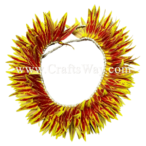 HK011-I Braided Smooth Leaves Headband Facebook-Image Length of leaf braid: approximately 22 inches plus ties