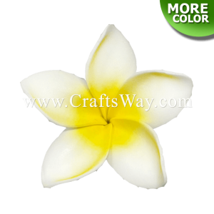 FSH199-5 Hawaiian Artificial Foam Flower Plumeria Type RA Size 3 inches | CraftsWay.com