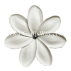 FSH469-Pearl Artificial Foam Flowers, White Foam Tiare Type FI with Pearl, size 4½ inches